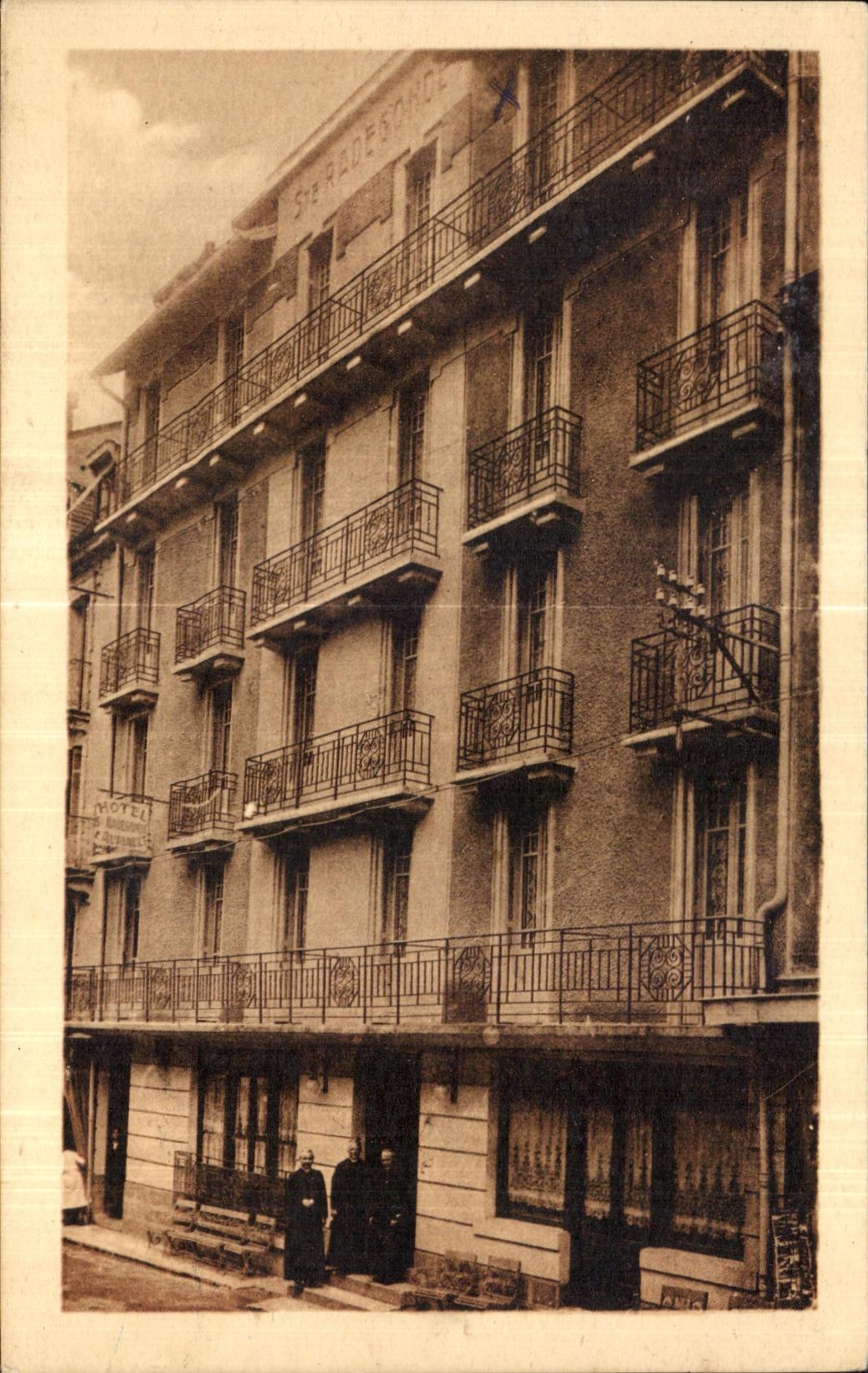 CPA Hotel Ste Radegonnde Bd de la rue basse Lourdes