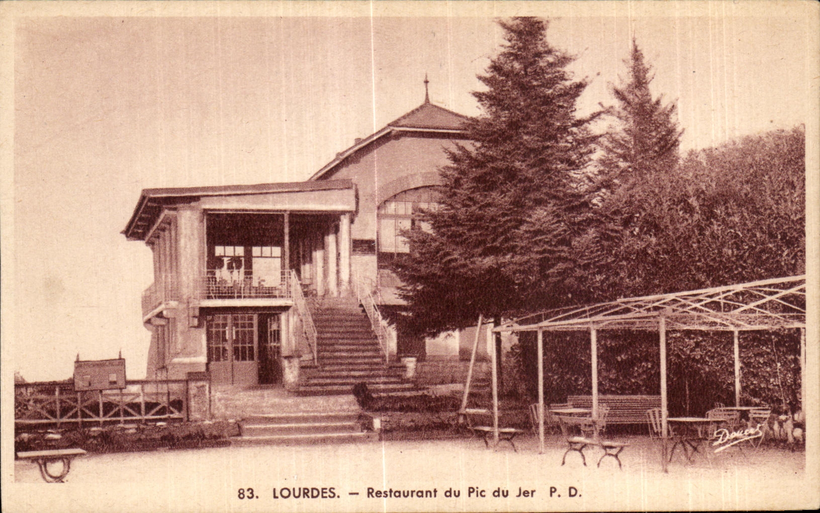 CPA Lourdes Restaurant du Pic du Jer