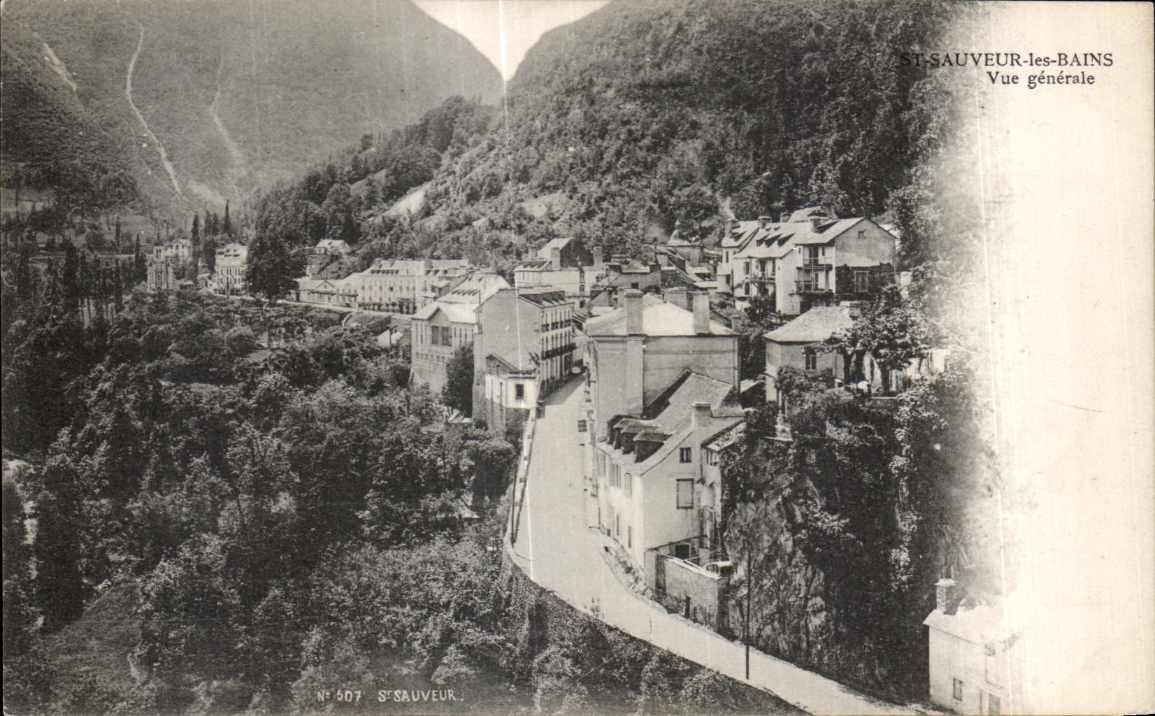 CPA St Sauveur les Bains Vue generale