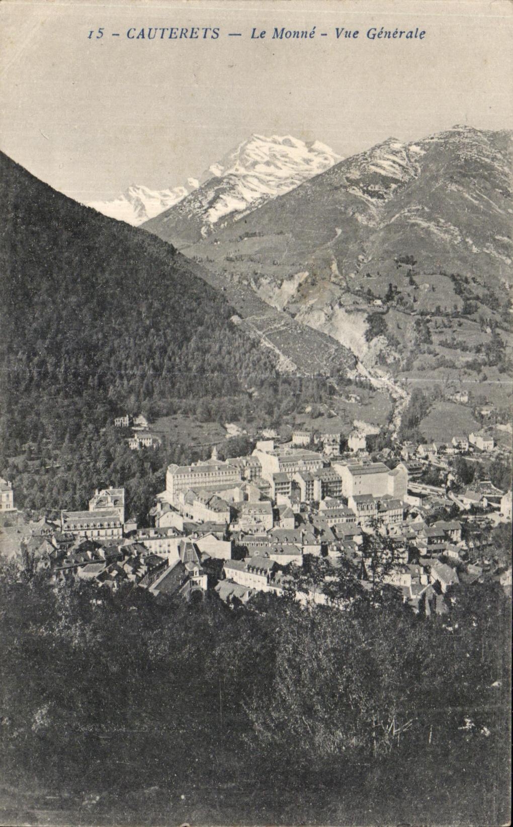 CPA Cauterets Monne View