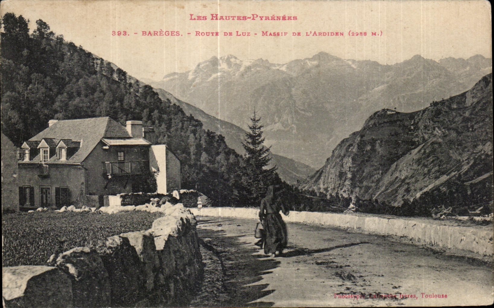 CPA Les Hautes Pyrenees Bareges Route De Luz Massif De L Ardiden