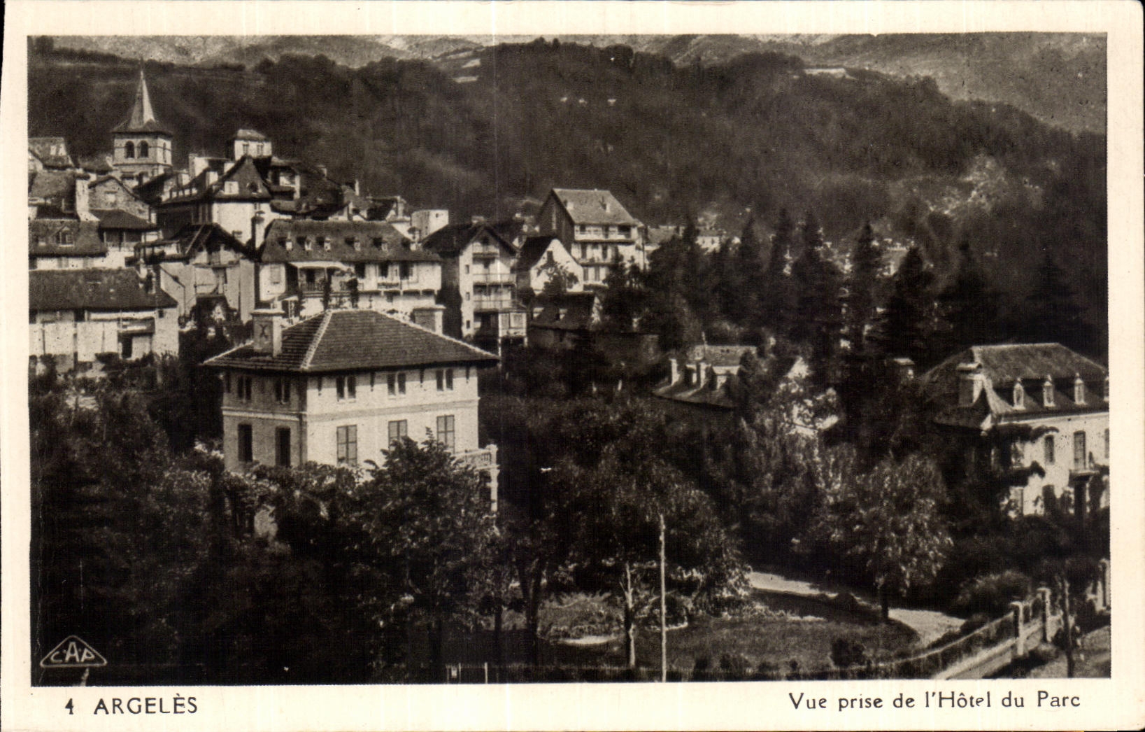 CPA Argeles Vue prise de l Hotel du Parc