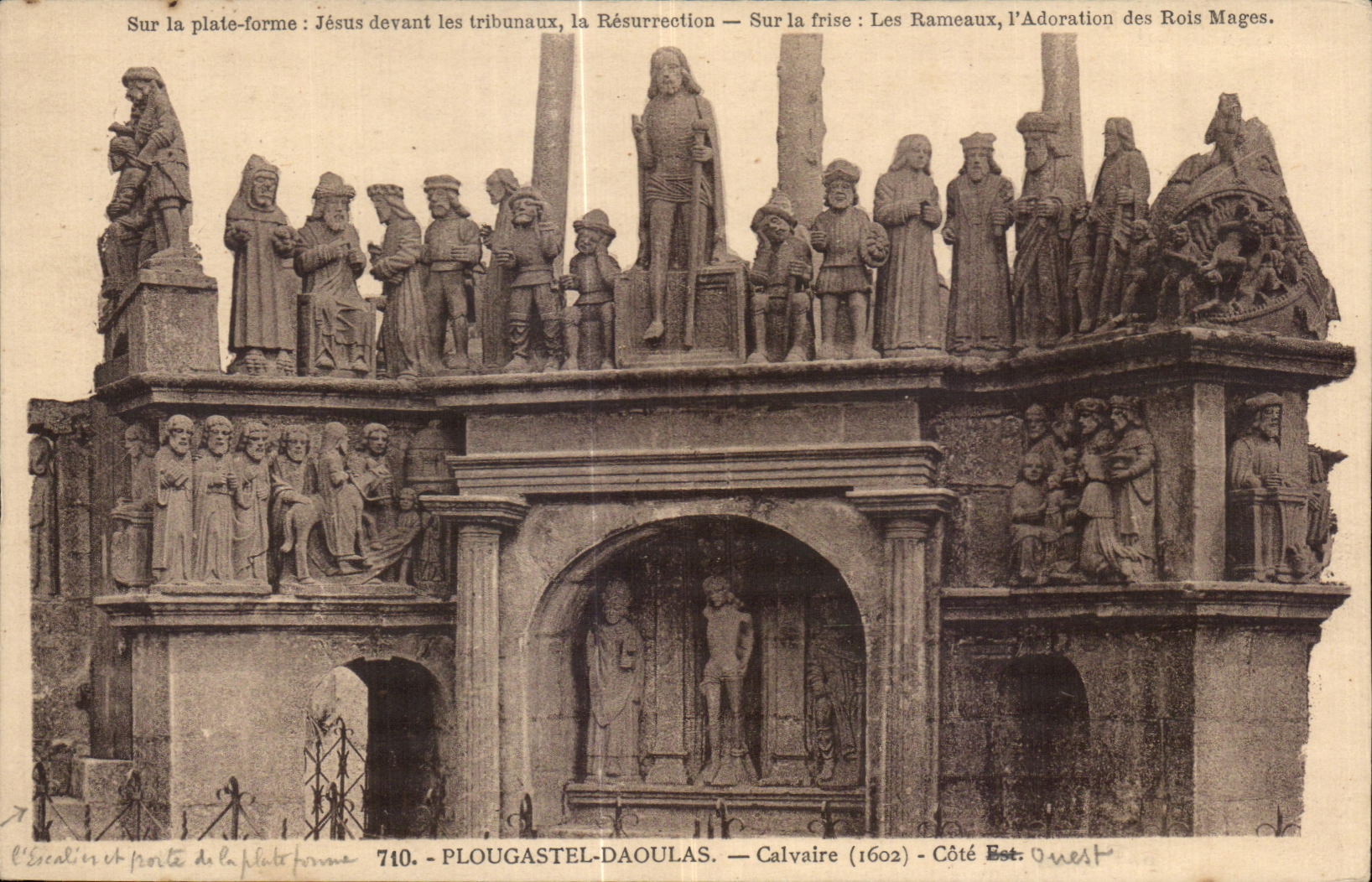 CPA Plougastel Daoulas Calvaire Cote