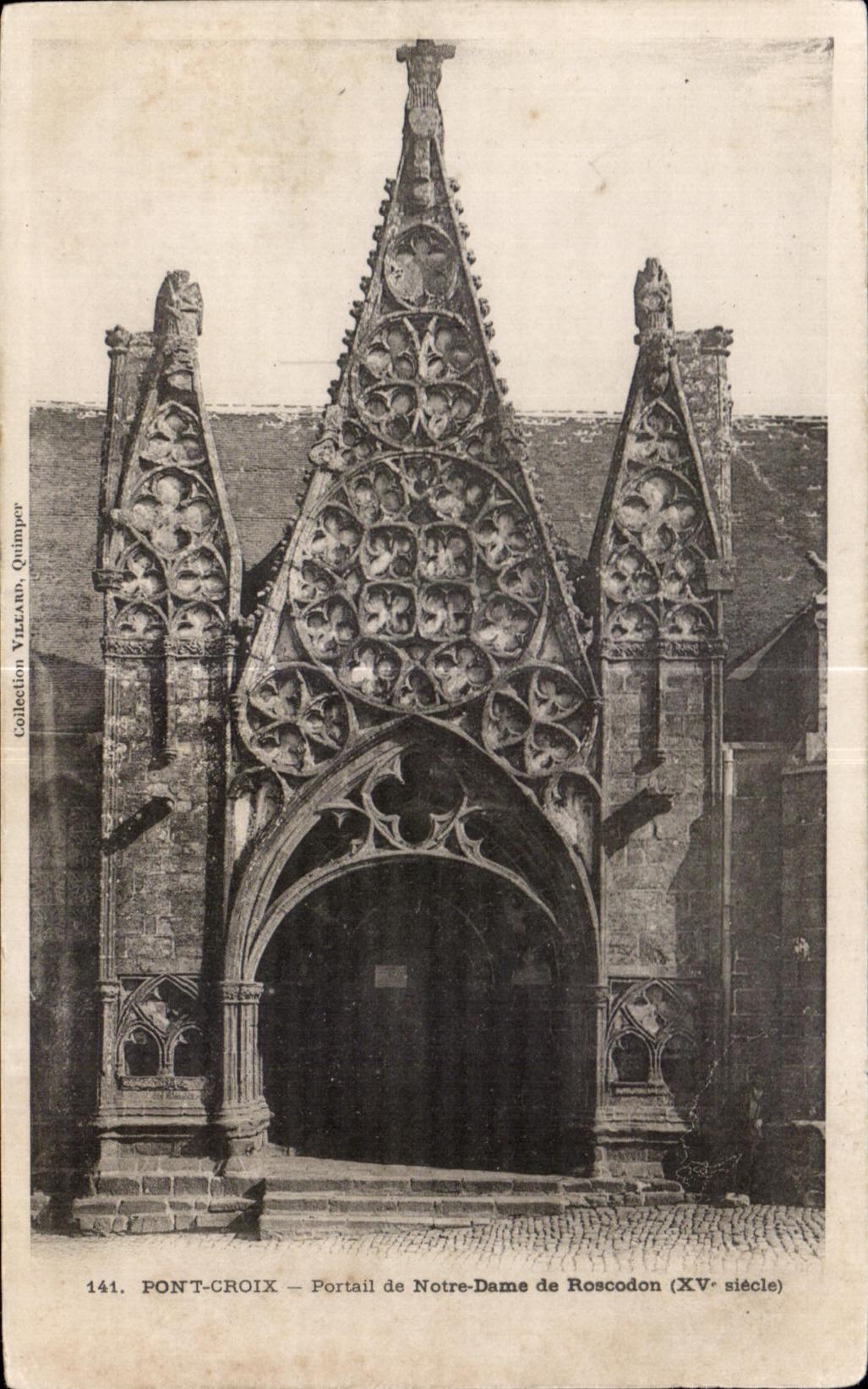 CPA Bridge Cross Gate of Notre Dame de Roscodon (XV century)