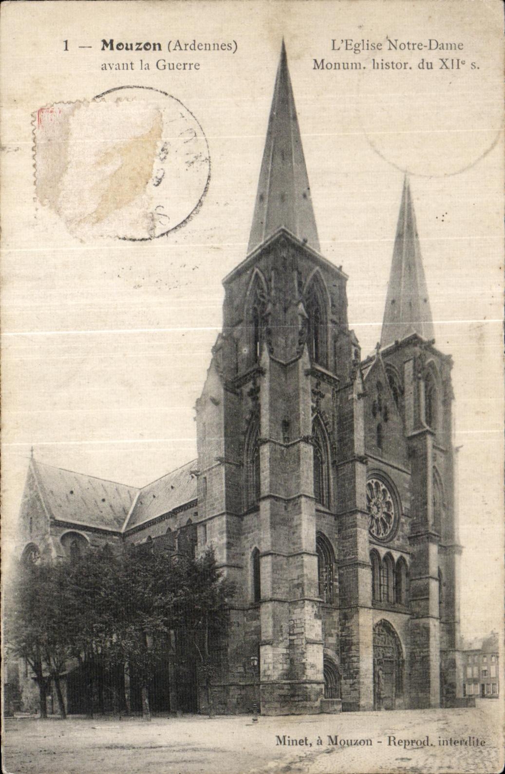 CPA Mouzon (Ardennes) L Eglise Notre Dame Monum