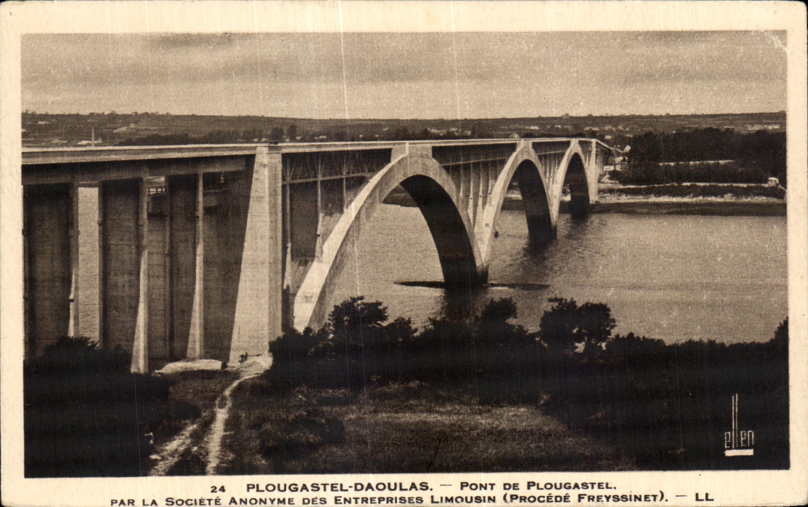 CPA Plougastel Daoulas Pont De Plougastel Par La Societe Anoyme Des