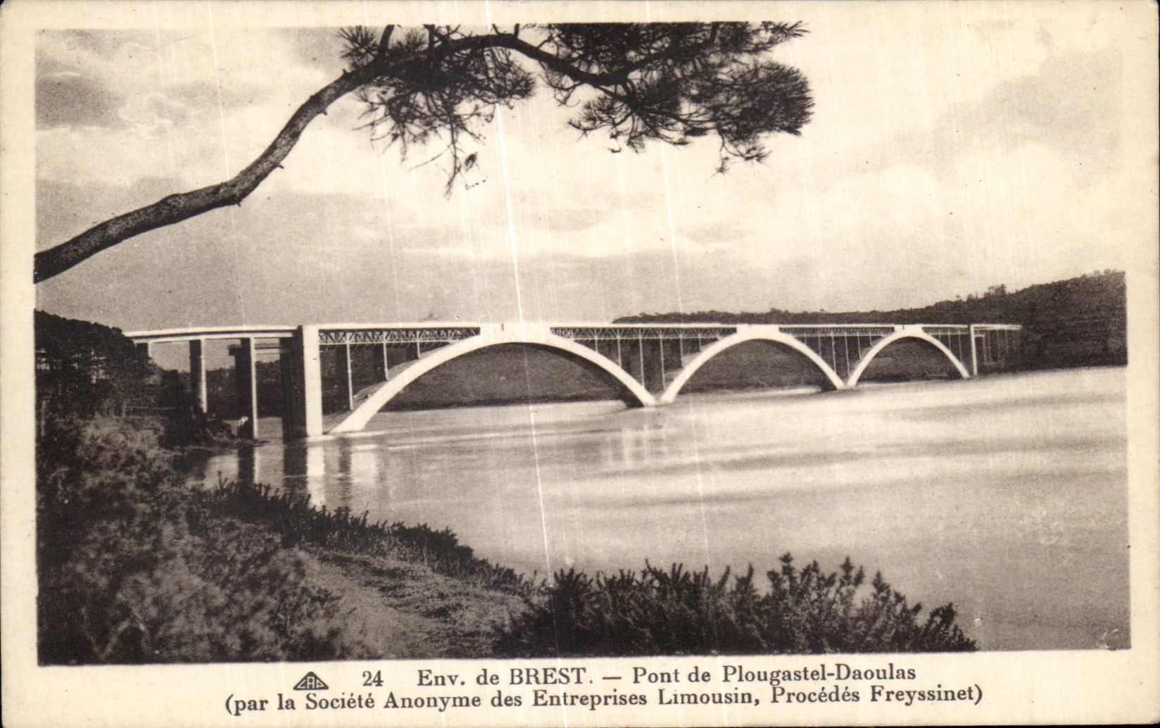CPA de Brest Pont de Plougastel Daoulas (par la Societe Anonyme des Entreprises Limousin Procedes Freyssinet)