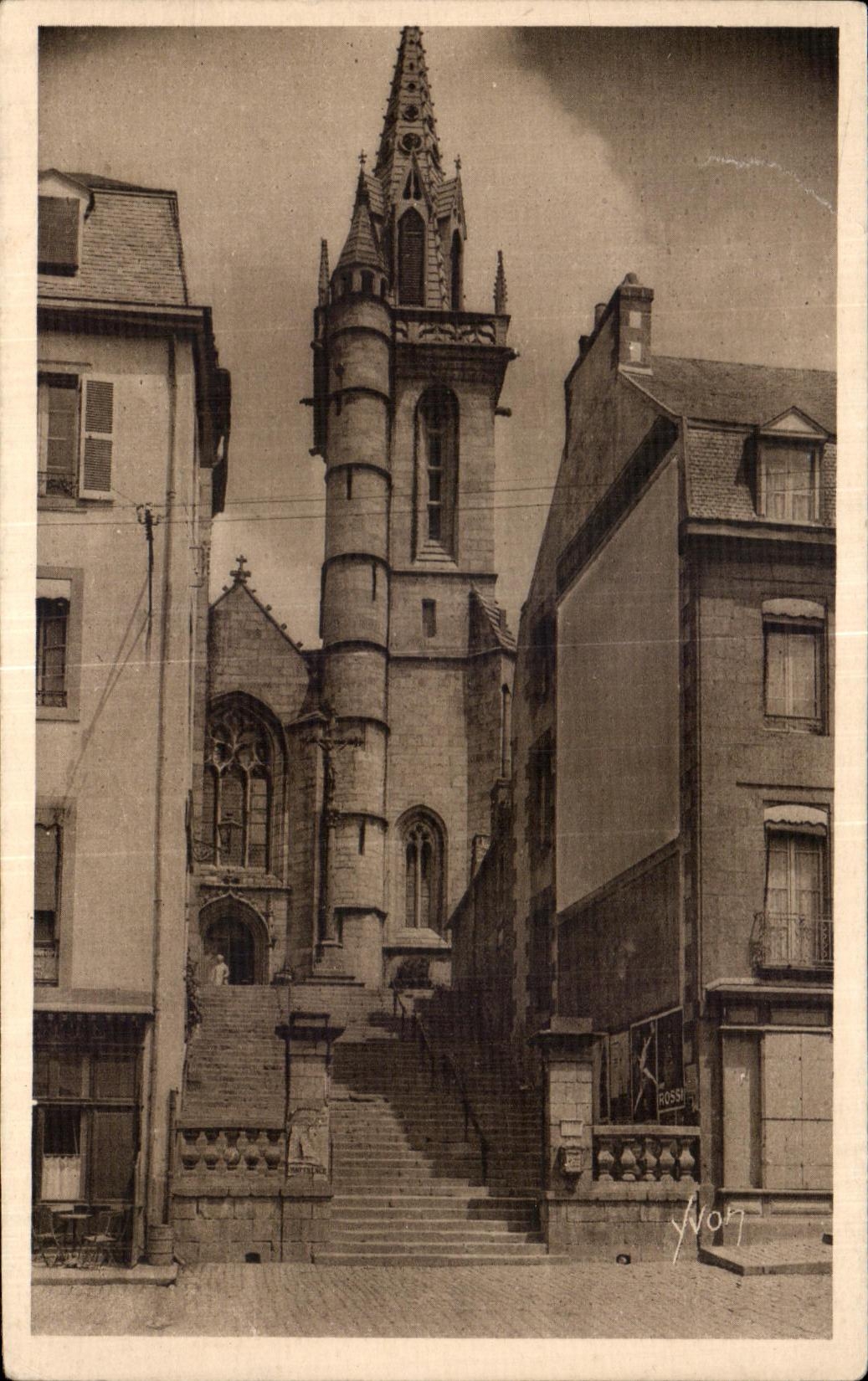 CPA Bretagbe Morlaix (Finistere) L Eglise Saint Melaine