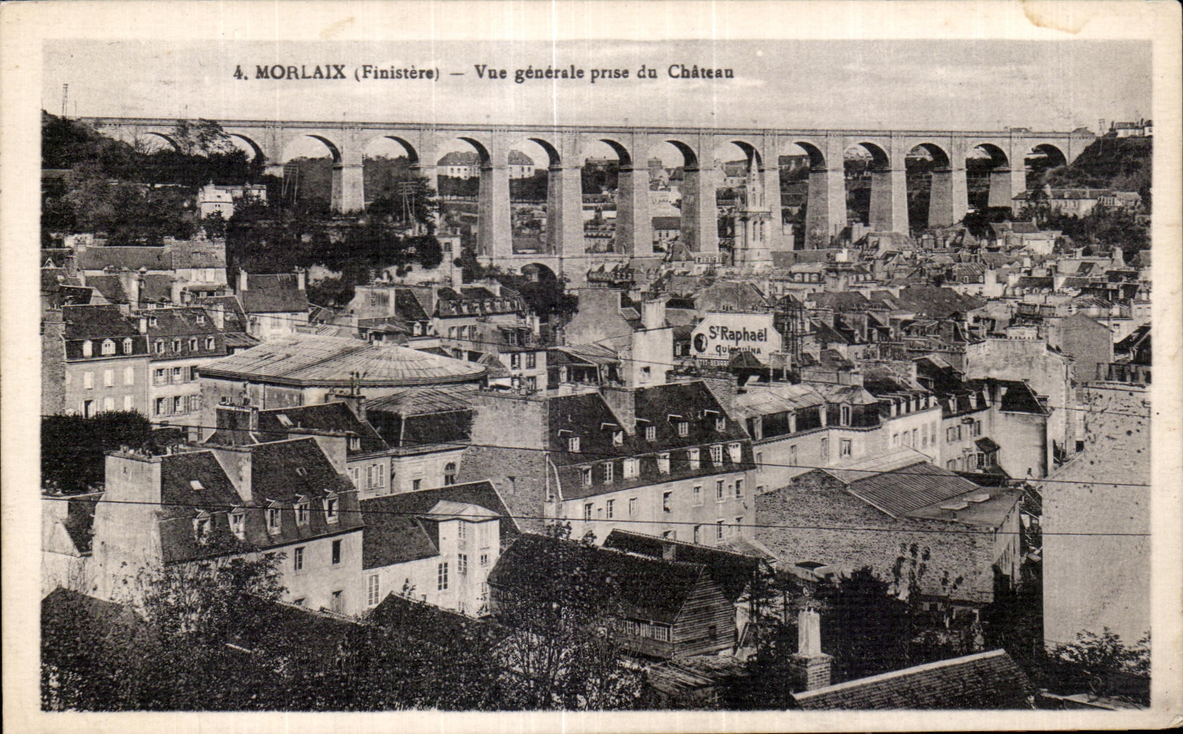 CPA Morlaix (Finistere) Vue generale prise du Chateau