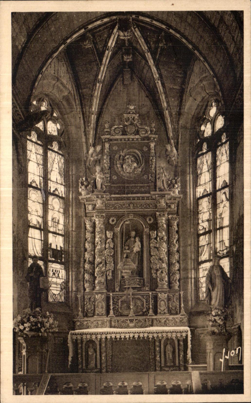 CPA Saint Thegonnec (Finistere) Autel de Saint Joseph