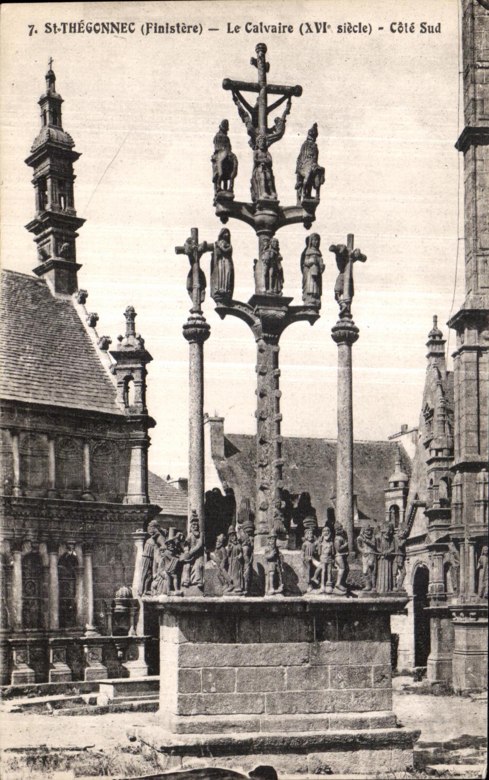CPA St Thegonnec (Finistere) Le Calvaire (XVI siecle) Cote Sud