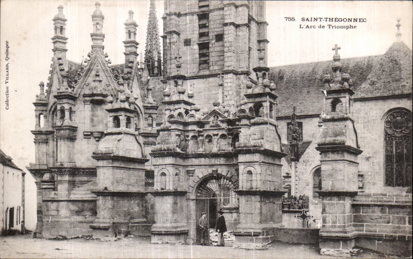 CPA Saint Thegonnec L Arc de Triomphe