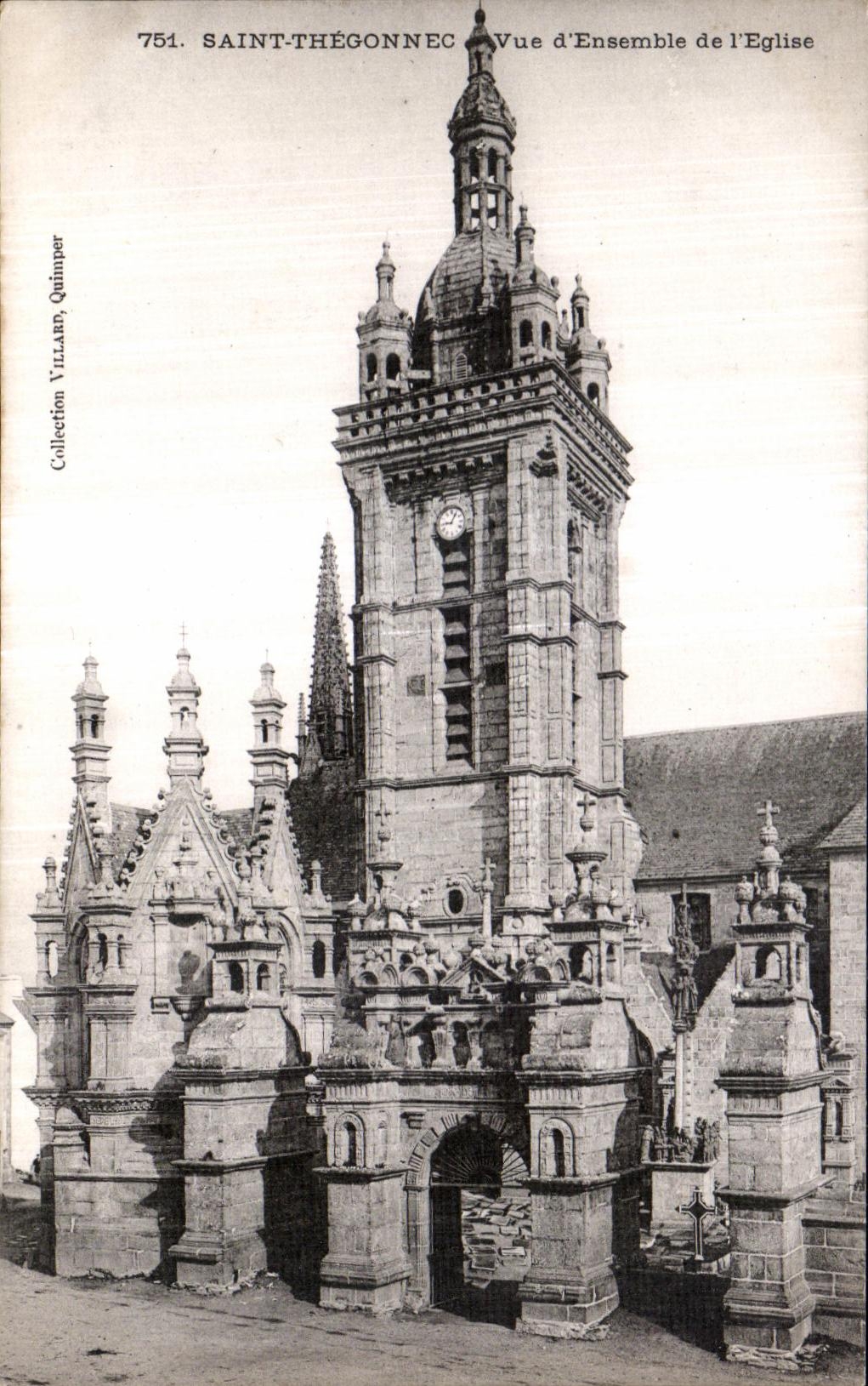 CPA Saint Thegonnec Vue d Ensemble de I Eglise