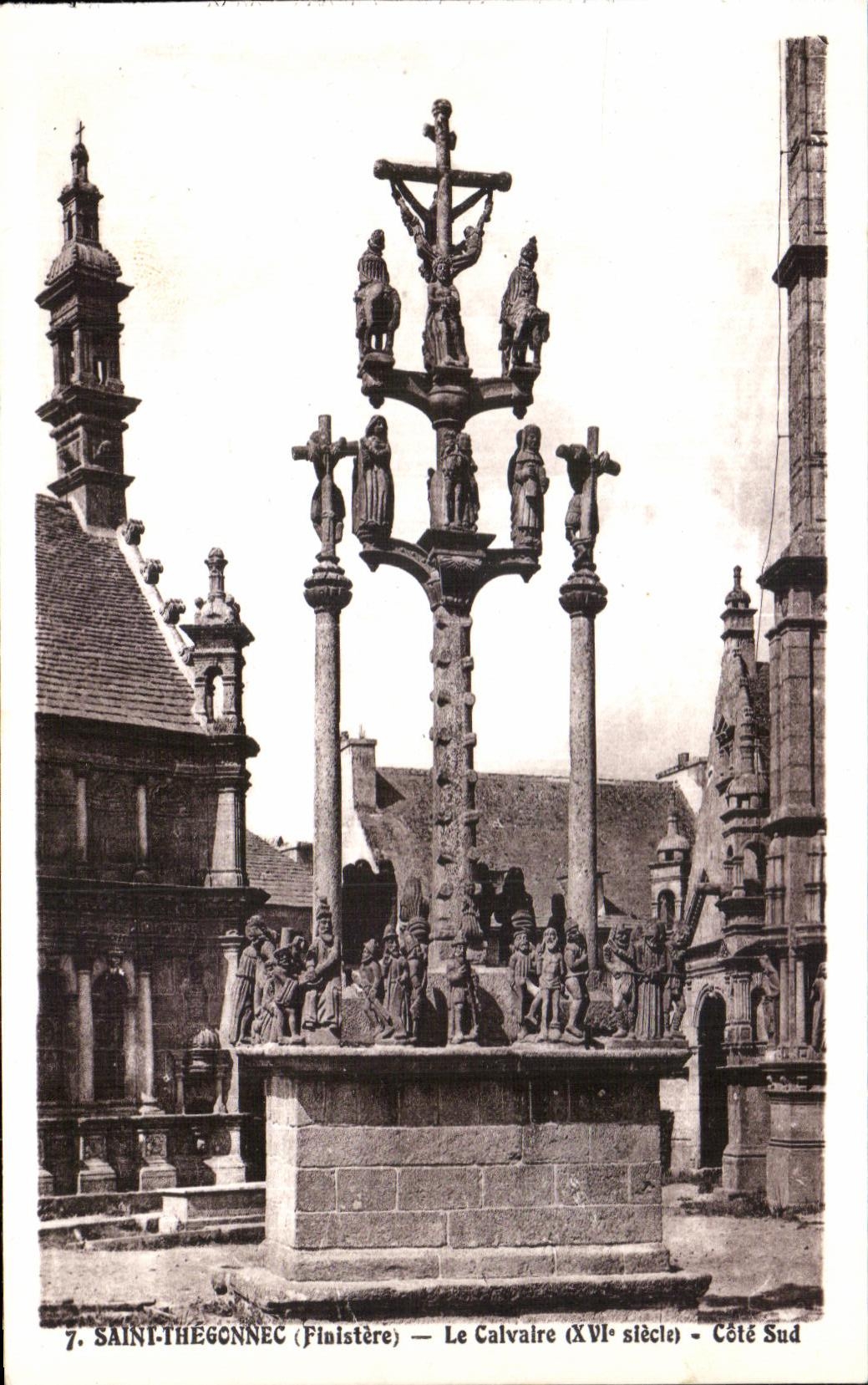 CPA Saint Thegonnec (Finistere) Le Calvaire (XVI siecle) Cote Sud