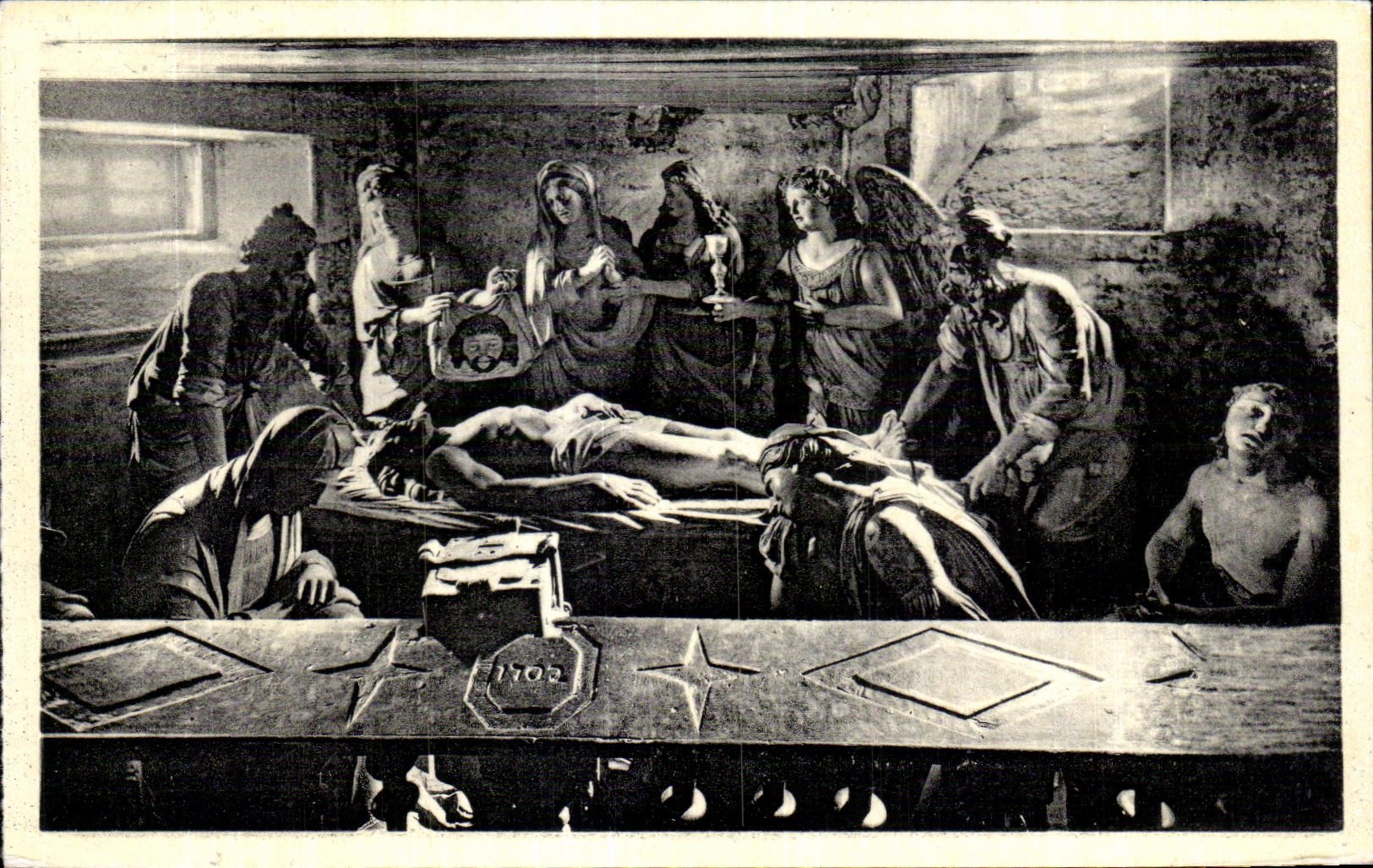 CPA Saint Thegonnec La mise au tombeau