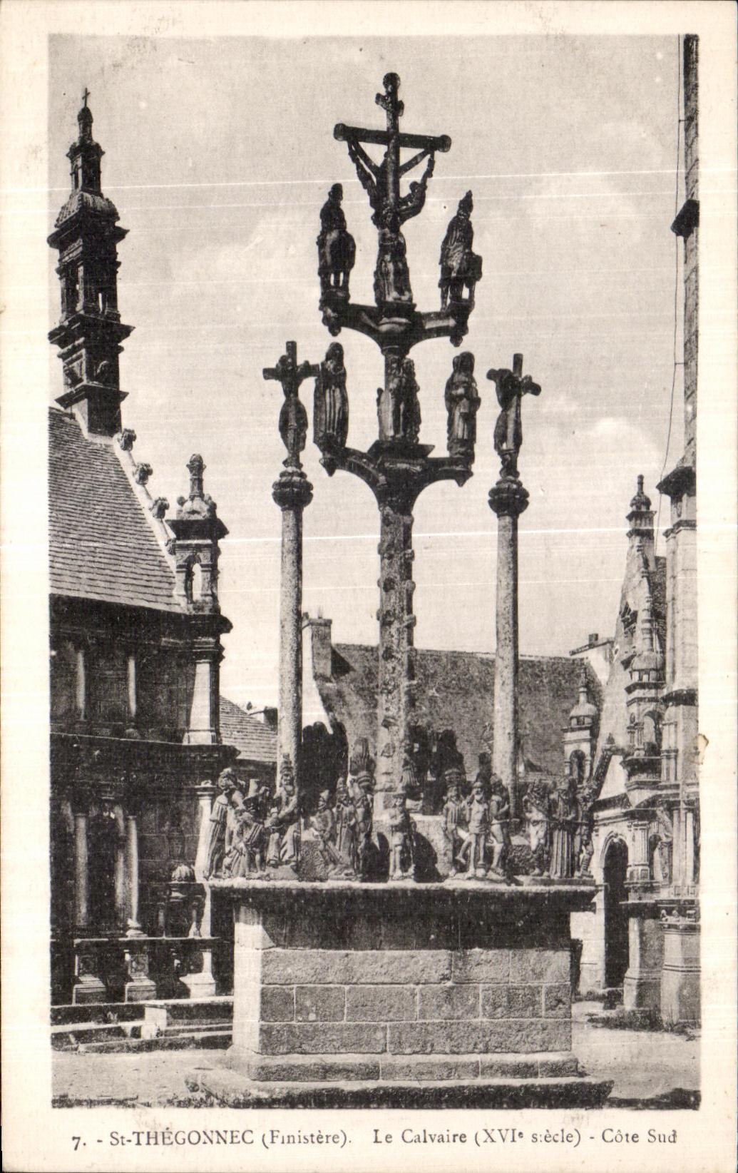 CPA St Thegonnec (Finistere) Le Calvaire (XVI siecle) Cote Sud