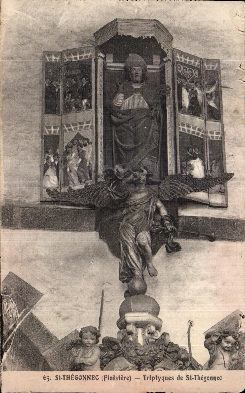 CPA Saint Thegonnec (Finistere) Triplyques de St Thegonnec