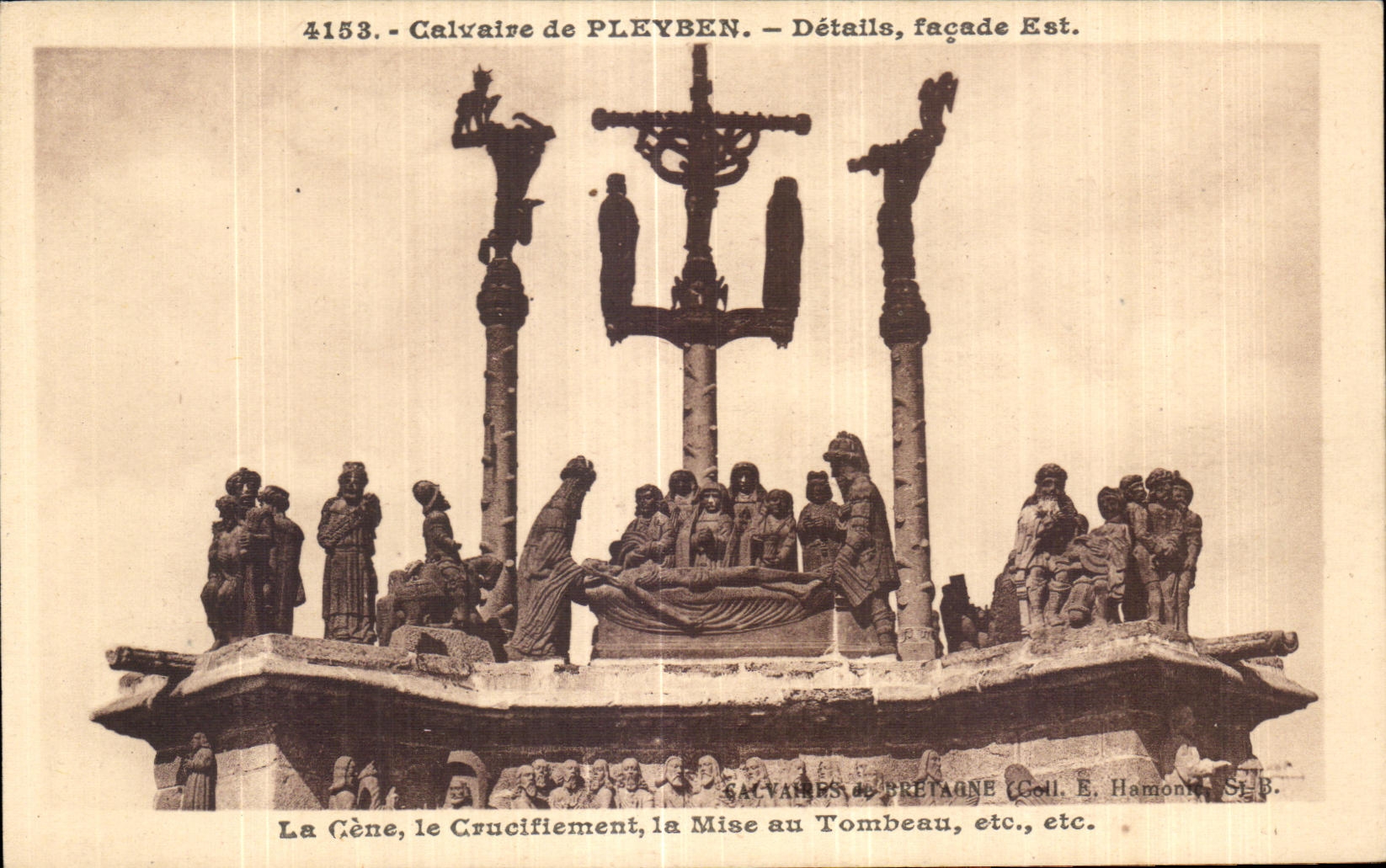 CPA Calvaire of Pleyben Details frontage Is