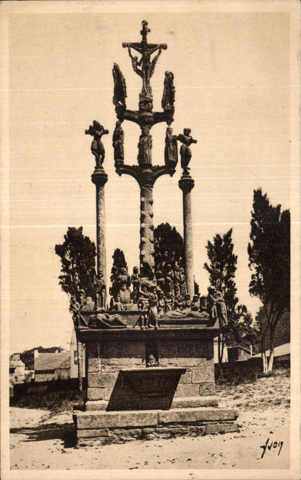 CPA Saint Thegonnec (Finistere) Le Calvaire cote Nord