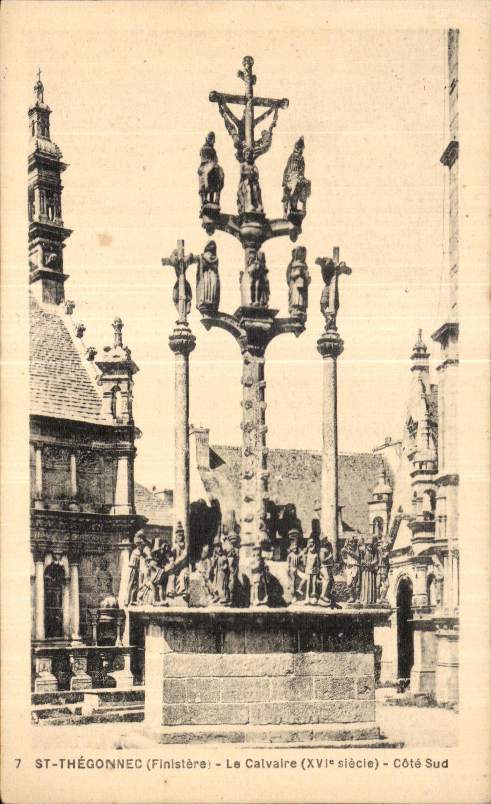 CPA Saint Thegonnec (Finistere) Le Calvaire (XVI siecle) Cote Sud