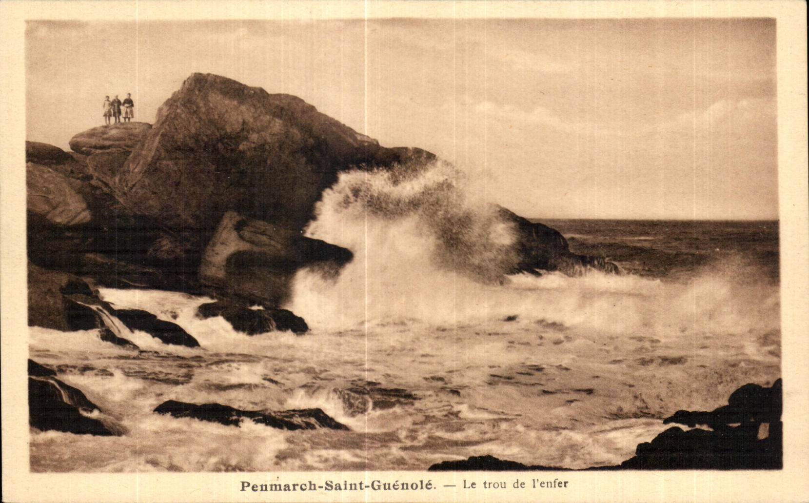 CPA Panmarch Saint Guenole the hole of I hell