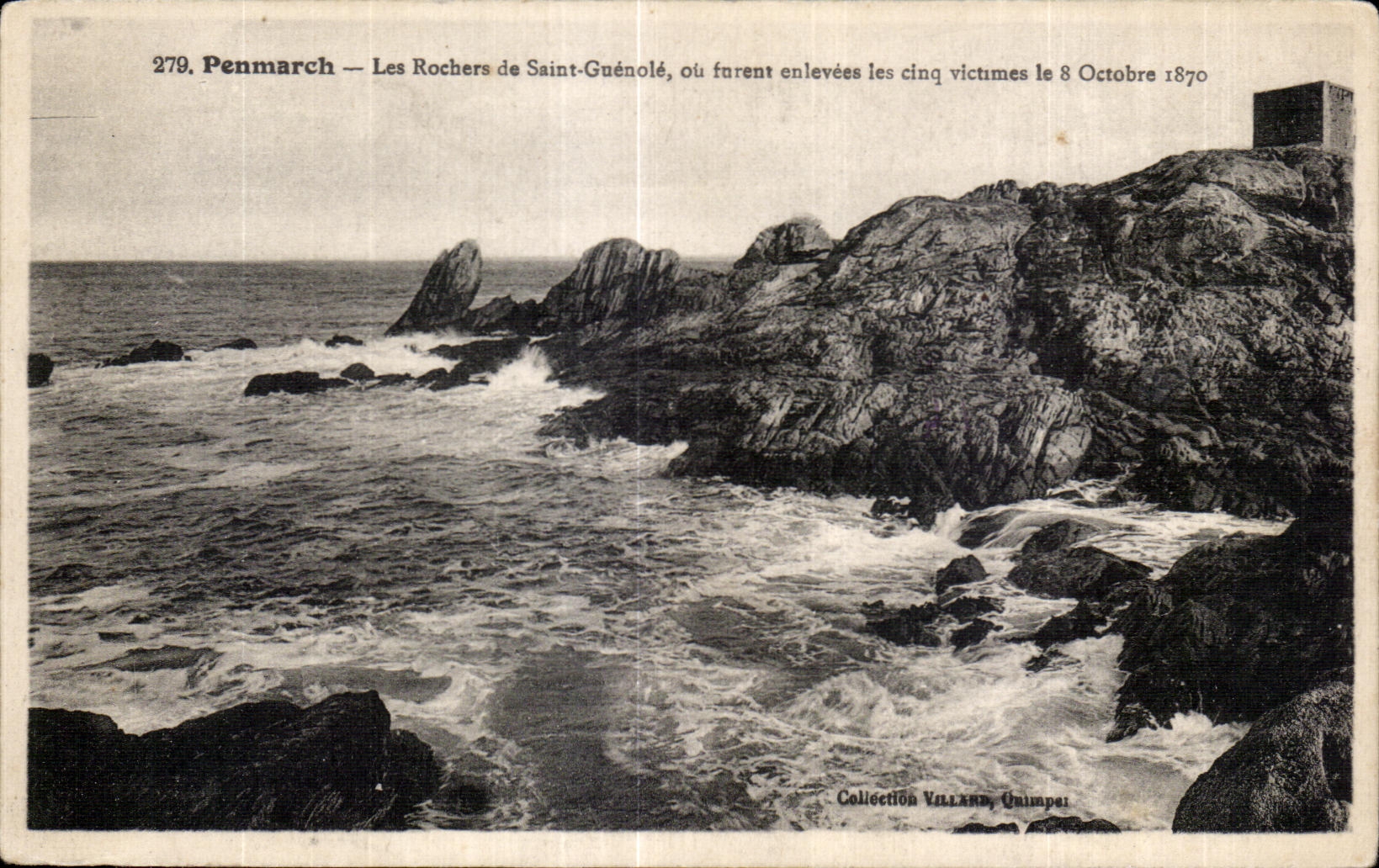 CPA Penmarch the Rocks of Saint Guenole or were enlevees the five victims
