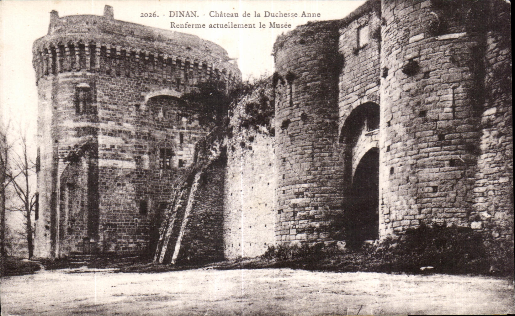CPA Dinan Chateau de la Duchesse Anne Referme actuellement le Musee