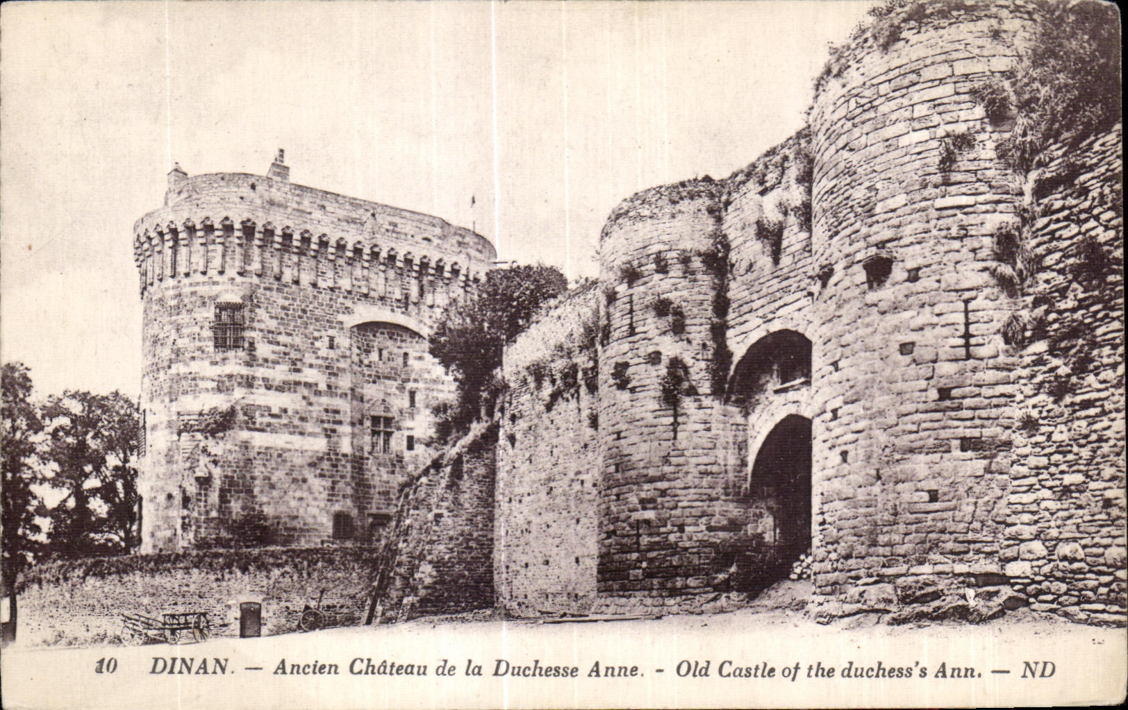 CPA Dinan Ancien Chateau de la Duchesse Anne Old Castle of the duchess s Anne