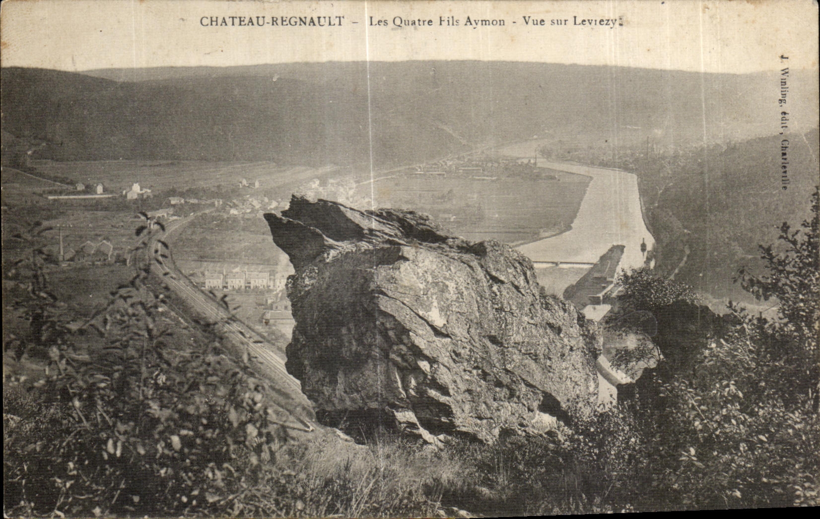 Castillo de CPA Regnault el alambre de cuatro Aymon visto en Leviezy