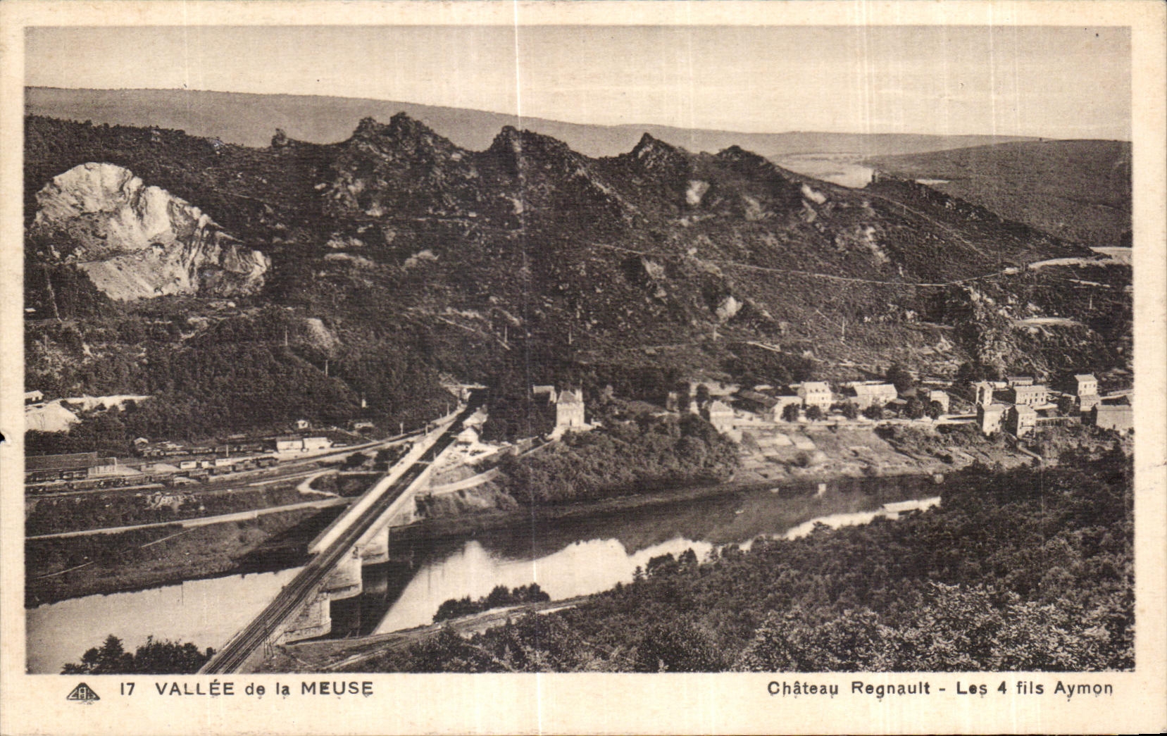 Valle de CPA del castillo de la Mosa Regnault el alambre de Aymon