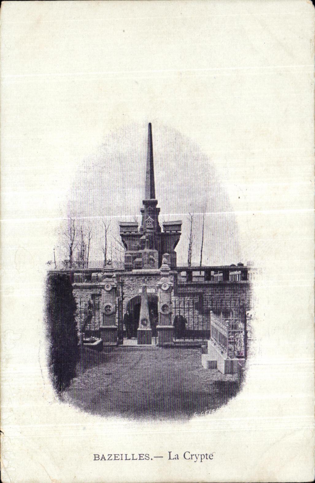 CPA Bazeilles the Crypt