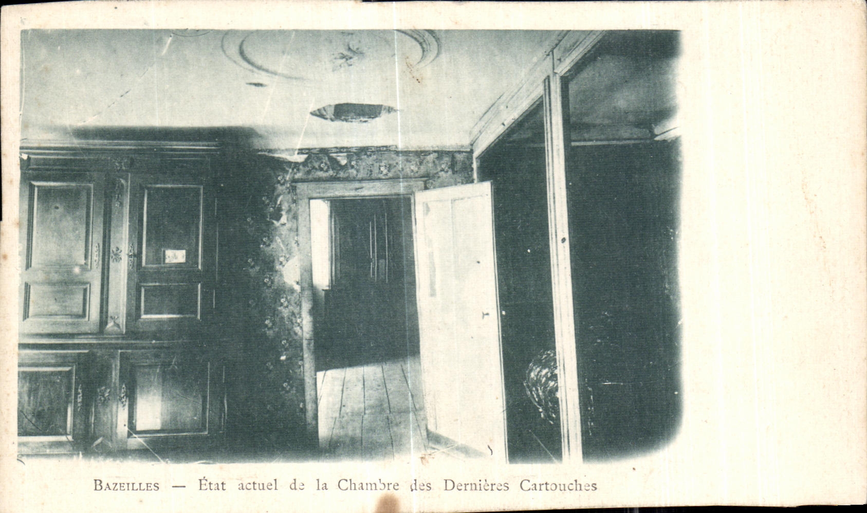 CPA Bazeilles Actual position of the Room of the Last Militaria Cartouche