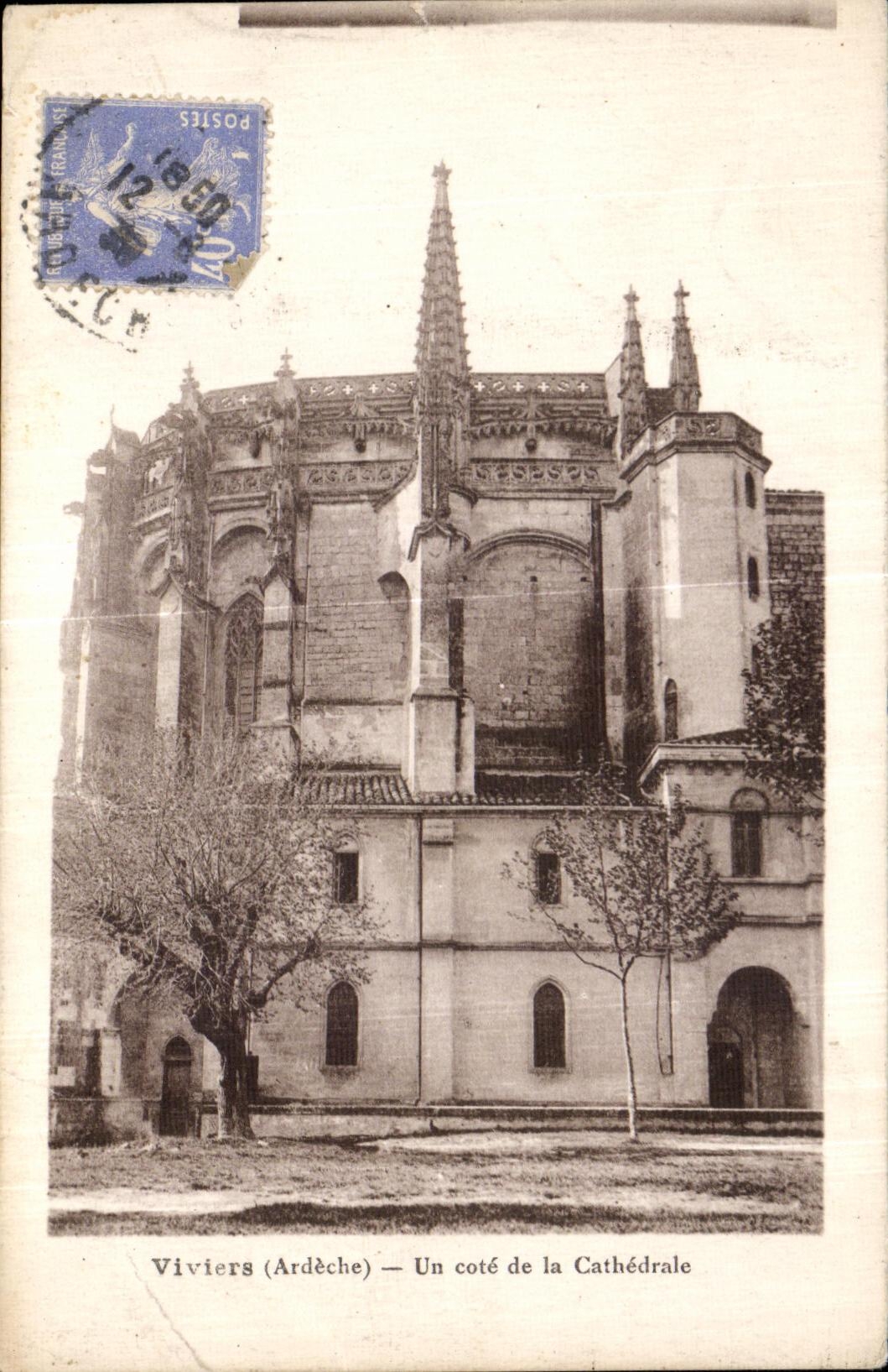 CPA Fish ponds (Ardeche) a dimension of the Cathedral