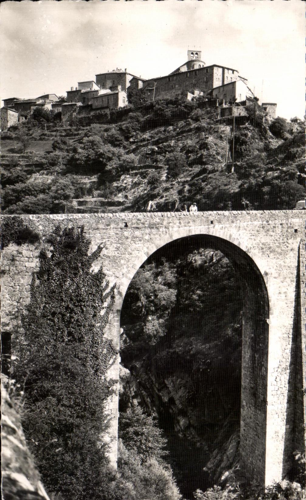 CPA Antraigues Ardeche the Bridge of Tourasse on Volane