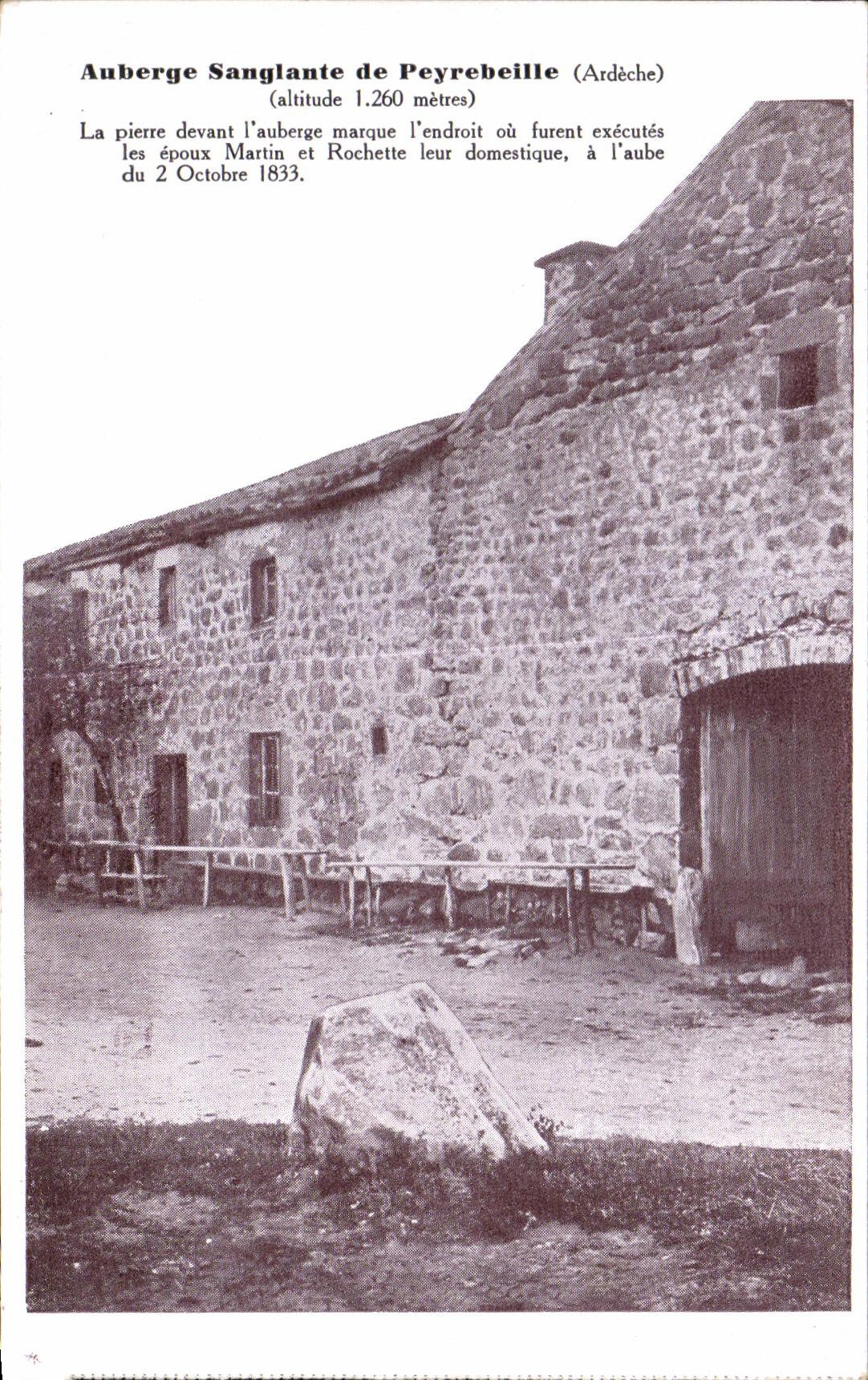 CPA Bloody Inn of Peyrebeille Ardeche