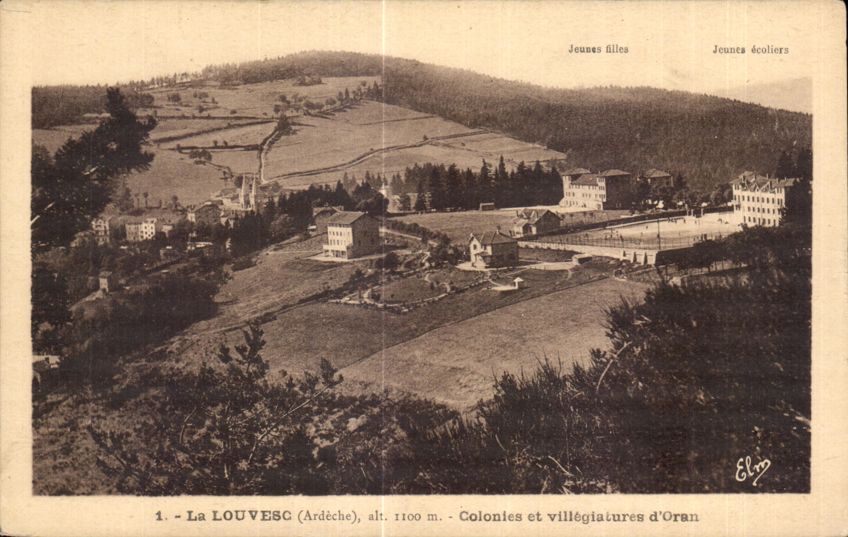 CPA La Louvesc Ardeche alt 1100m Colonles et Villegiaiures d Oran Algerie