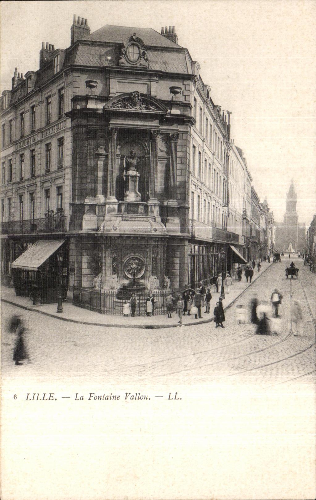 CPA Lille the Fountain Small valley