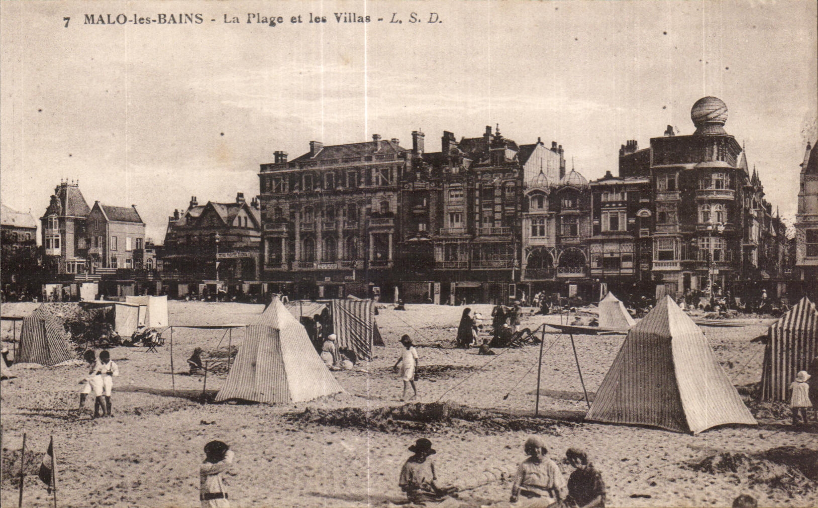 CPA Malo les Bains La Plage et les Villas