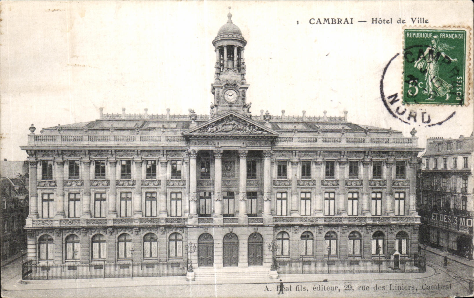 CPA Cambrai Hotel de Ville