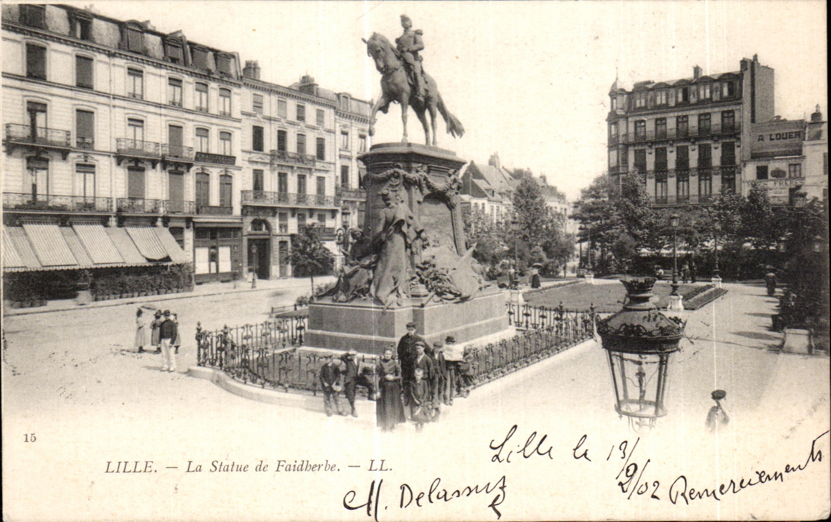 CPA Lille Statue of Faidberbe