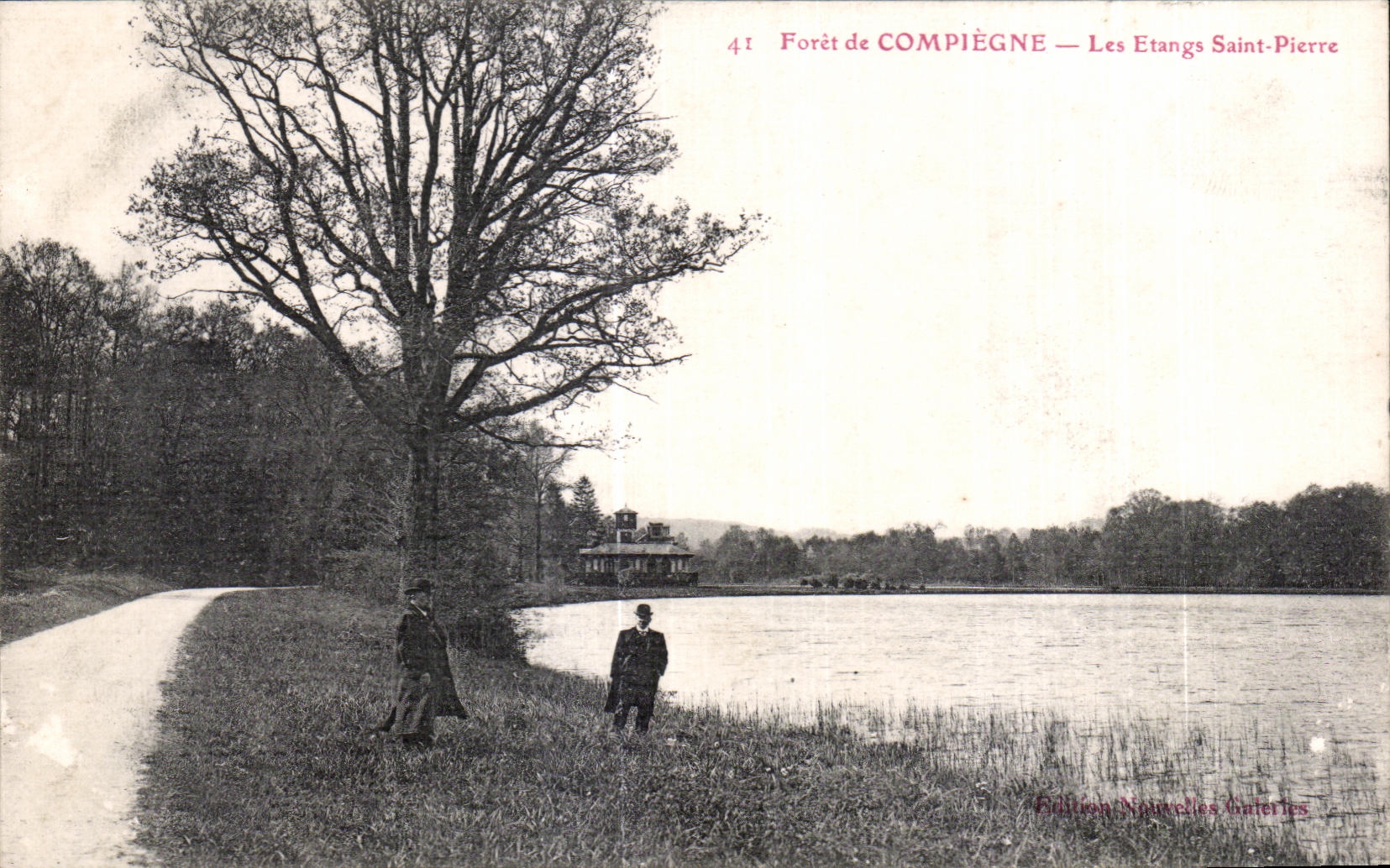 CPA forest of Compiegne the Ponds Saint Pierre