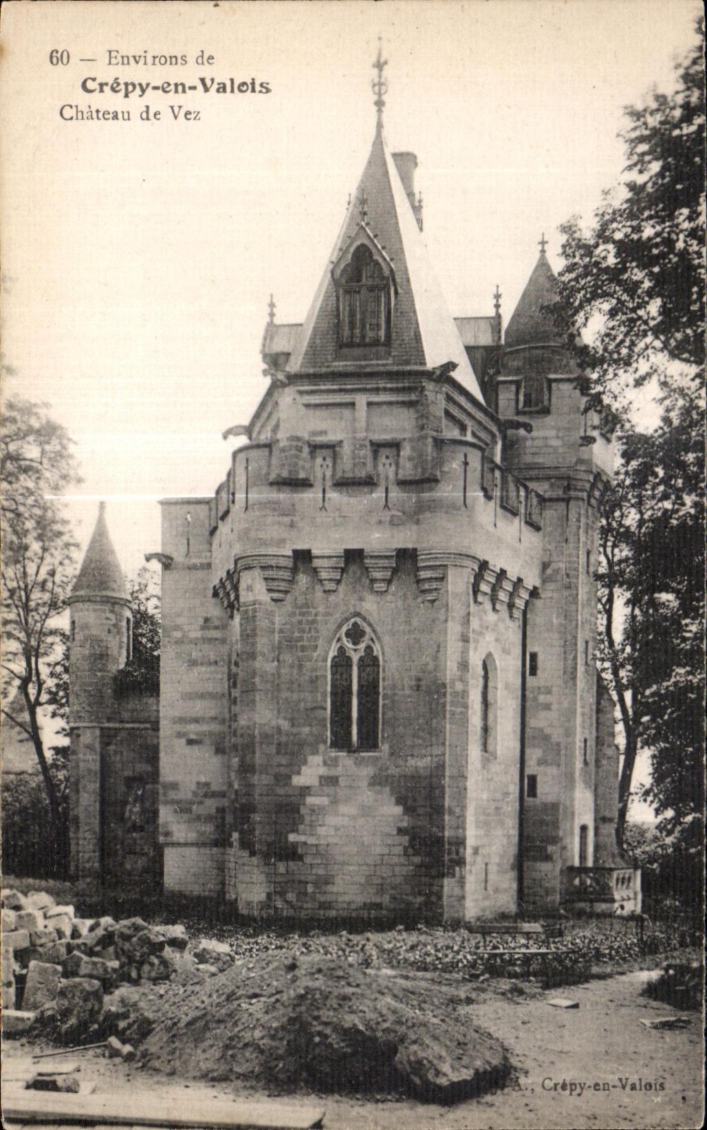CPA Surroundings of Crepy in Valois Castle of Vez
