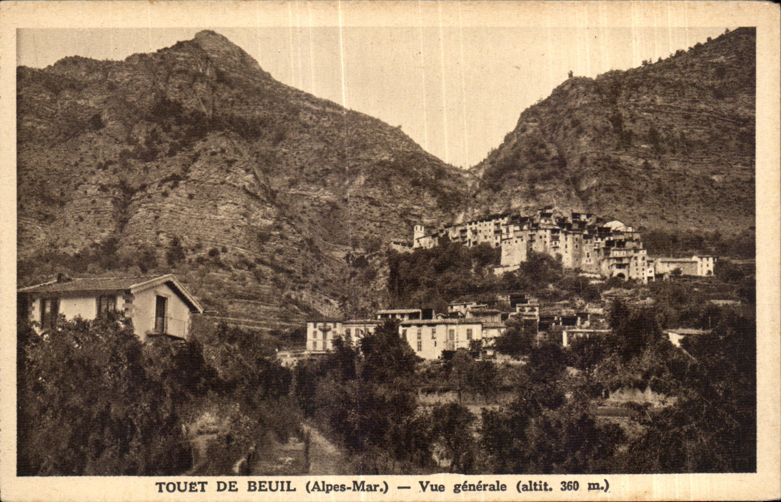 CPA Touet De Beuil (Alpes Mar) Vue generale