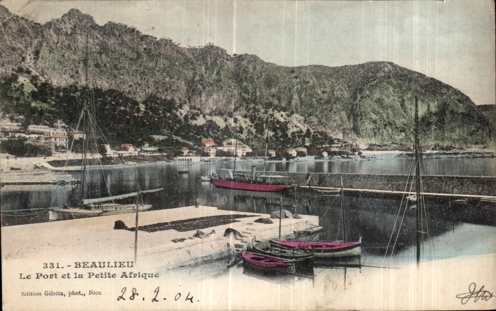 CPA Beaulieu Le Port et la Petit Afrique Bateaux 
