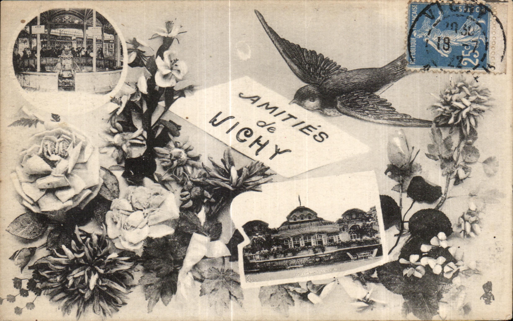 CPA Amities de Vichy Hirondelle 