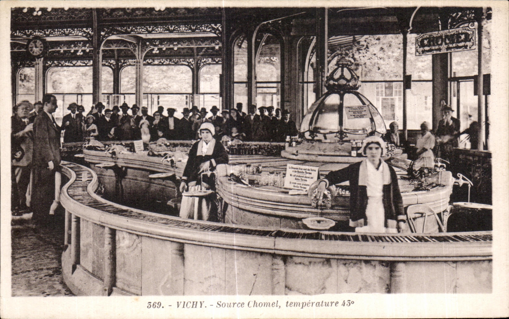 CPA Vichy Source Chomel temperature