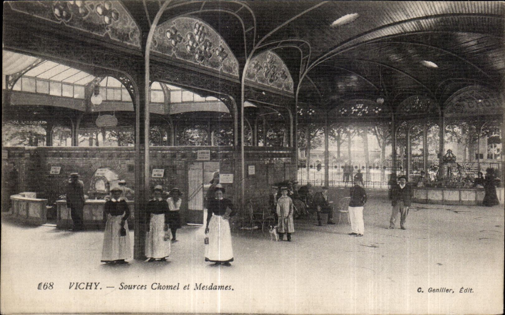 CPA Vichy Sources Chomel et Mesdames