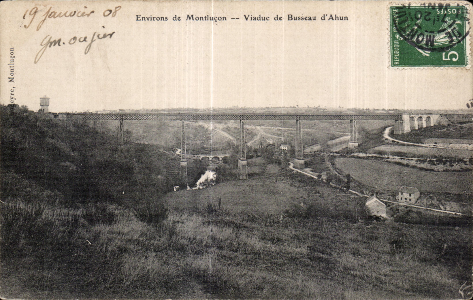 CPA Environs de Montlucon Viaduc de Busseau d Ahun