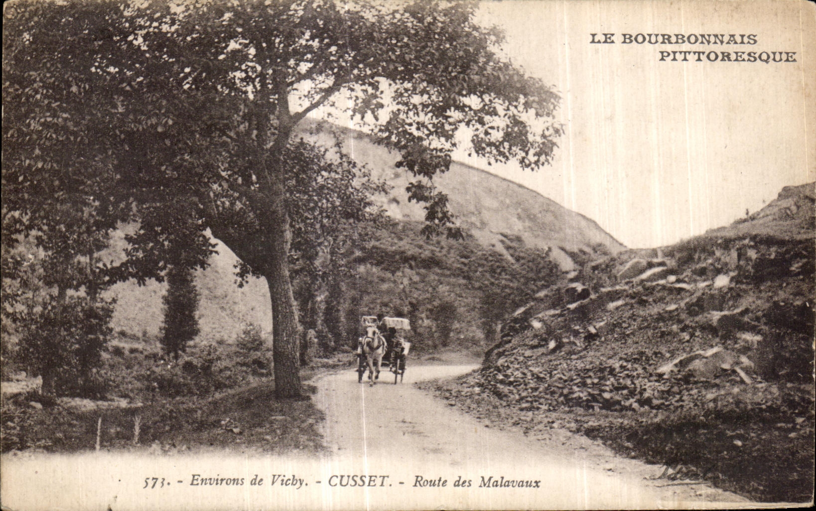 CPA Environs De Vichy Cusset Route des Malavaux