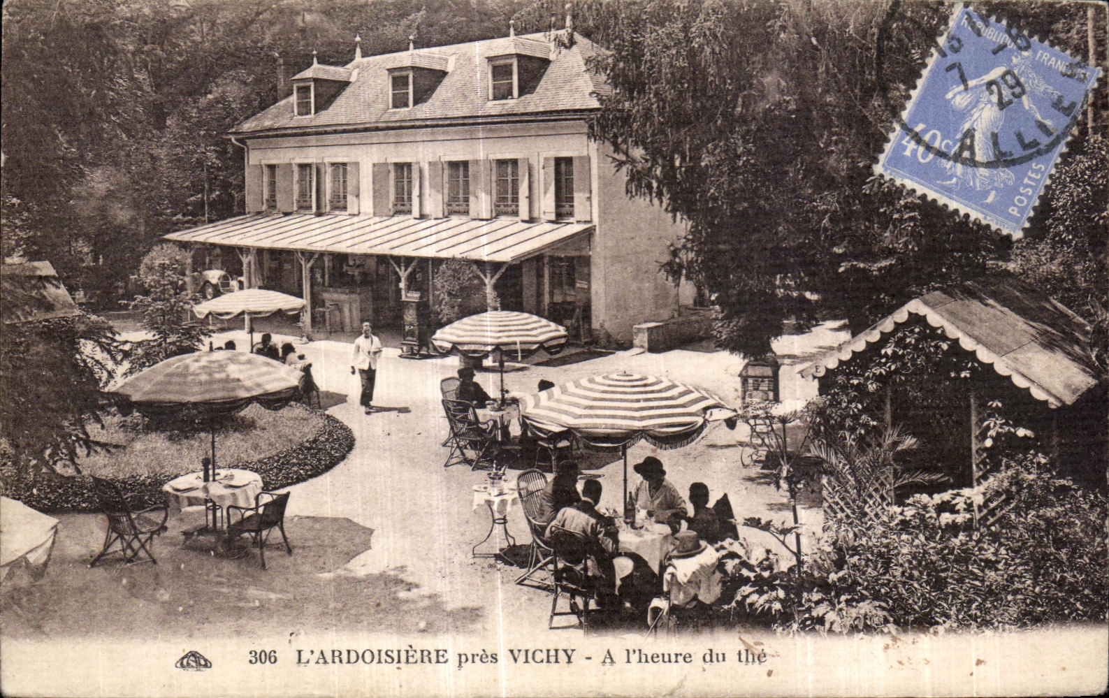 CPA L Ardoisiere Pres Vichy A I Heure du the